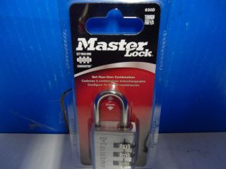 Master Lock 630D Set Your Own Combination 1 13 16