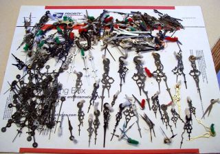 Antique Vintage Clock Hands Over 200 Pairs All Original Lot And