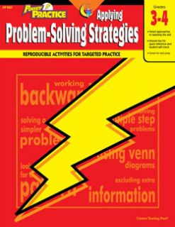 Applying Problem Solving Strategies Math GR 3 4 CTP New 1591984009