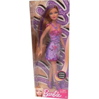 Mattel Barbie Hairtastic Cut N Style Doll Blue Dress