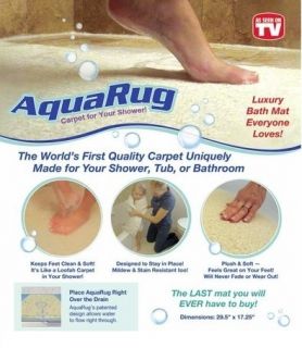 Seen On TV Bathmat Shower Rug Bathroom Carpet Mat Bath Tub Aqua Water