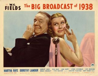 Big Broadcast of 1938 w C Fields Martha Raye LC VF