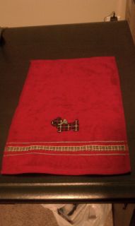 Martha Stewart Collection Red Hand Towel 12x18