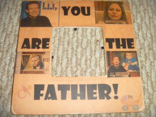 Maury Povich YOU ARE THE FATHER Home made picture frame 12 x 12 Kitchy