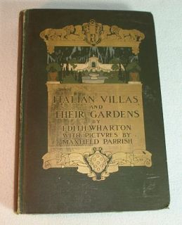 Maxfield Parrish E Wharton Italian Villas Book 1905