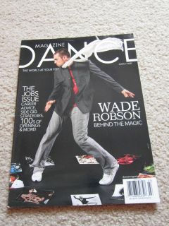 March 2008 Dance Magazine Wade Robson Behind The Magic