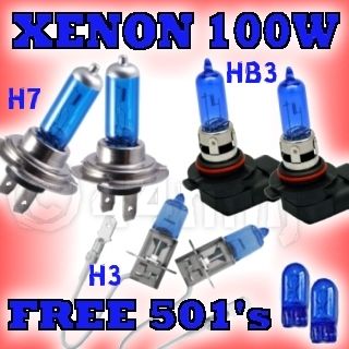 Mazda Xedos 9 Upgrade Xenon Bulb Set 100W H1 HB4 H3