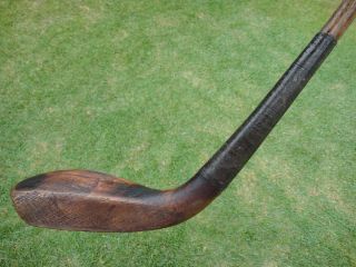 RARE Antique McEwan Long Nose Putter RAMs Horn Insert Hickory Shaft