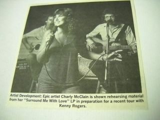 Charly McClain Seen Rehearsing 1981 Promo Picture Text