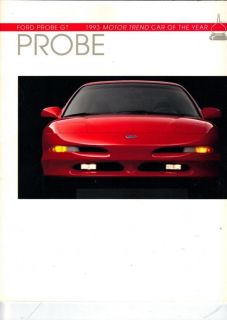 1993 Ford Probe GT Dealer Brochure