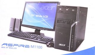 Acer AM1100 B1300A Desktop PC with 19 Widescreen Monitor  New in the
