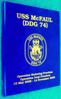 USS Mcfaul DDG 74 Operation Enduring Iraqi Freedom Cruise Book May Nov