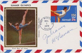 Julianne McNamara Autograph Signed Olympic Postal Ads