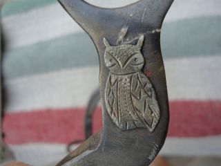 RARE Vintage Antique Western McChesney Marked Owl Bit