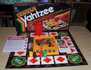 1991 Milton Bradley Showdown Yahtzee No 4202 in Original Box Dice Game