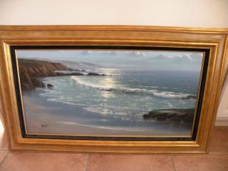 Maurice Meyer painting on canvas amazing seascape extra large original