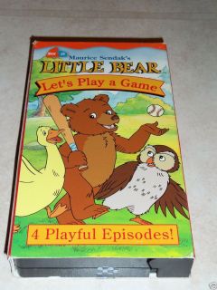 Maurice Sandaks Little Bear Lets Play a Game (VHS2001) 4 Playful