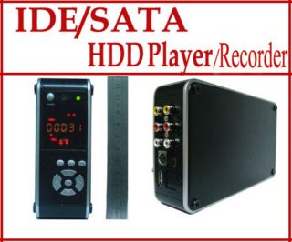 IDE SATA HDD Media Player Recorder DVR Host LCD