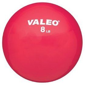 Valeo 8 lb Weighted Fitness Medicine Ball Weighted New