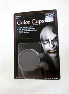 Mehron Monster Grey Color Cups Cream Makeup Greasepaint 0 5oz