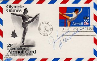 Julianne McNamara Autographed Signed Olympic Mail Cover