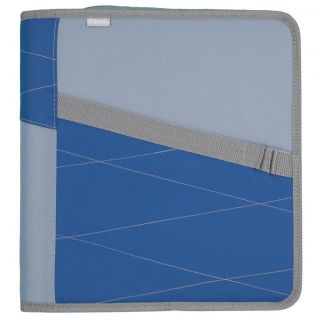 New Mead Zipper Binder and Interior Expanding File 1 5 inch Blue 72767