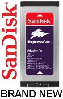 SanDisk PCMCIA Express Card ExpressCard Adapter Reader