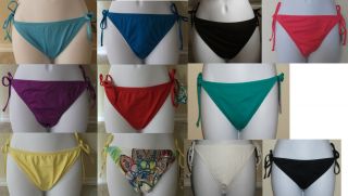 Becca by Rebecca Virtue Basic Fit Tie Side Swim Bikini Pant Size XS s
