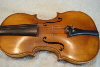 Vintage C Meisel Violin with Case Needs Repair