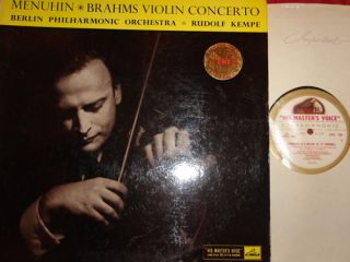 Menuhin Brahms Violin Kempe UK LP ED1 C G HMV ASD 264