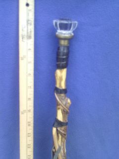 Native American Hand Crafted Twisted Wood Walking Stick cane 2 of 3 in