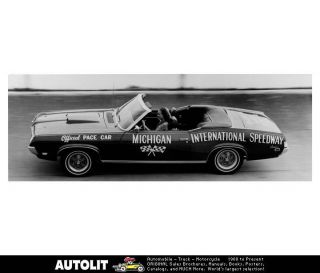1969 Mercury Cougar Convertible Factory Photo Official Pace Car