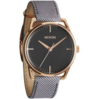 Nixon Mellor Watch Chocolate Pinstripe