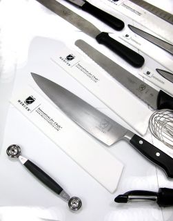 Mercer Cutlery Triple Zip Knife Case Bag w Shoulder Strap Plus 14