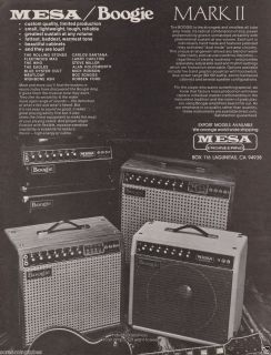 1979 Mesa Boogie Mark II Amplifier Robben Ford Blue Oyster Cult Stones