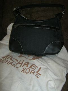 Michael Kors Black Signature Handbag Purse Dust Bag NWT $ 228 00