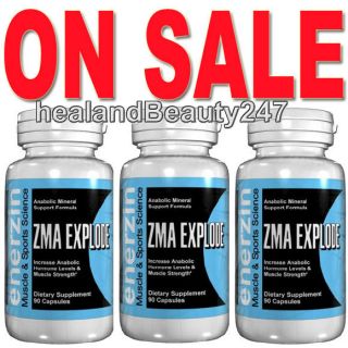 3X ZMA Extreme Proven Testosterone Booster 270 Caps