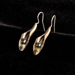 Hosta Earrings by Michael Michaud Jewelry