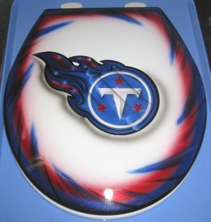 Tennessee Titans Custom Toilet Seat Cut Metal Airbrushed Bathroom Bath