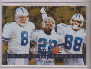 Zenith Triple Trouble Troy Aikman, Emmitt Smith, and Michael Irvin