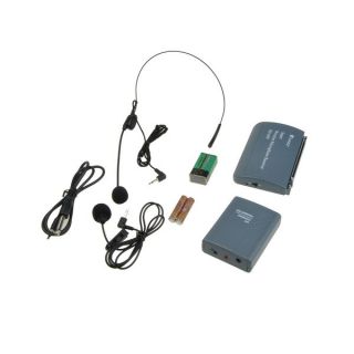 Wireless Lavaliere Lapel Microphone System Mic FM Transmitter Receiver