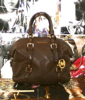Michael Michael Kors Bedford Brown Leather Satchel Bag $328