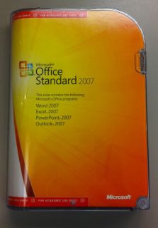 Microsoft Office Standard 2007 Retail 1 Computer Academic Unopenend