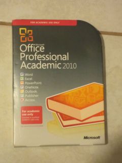 Microsoft Office Professional Academic 2010 Software