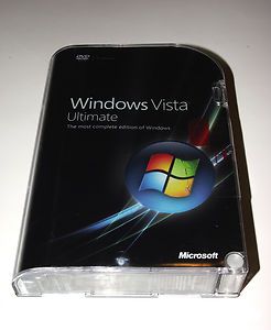Microsoft Windows Vista Ultimate Full Version Retail BOX 32 64 BIT for