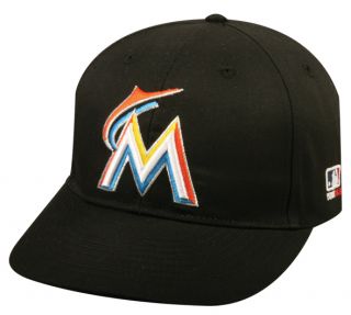 Miami Marlins ADULT MLB Cap Curved or Flat Visor Adjustable Replica