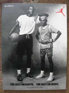 Jordan UNC Basektball 1988 Spike Lee Nike Mars Shoe Poster VTG Mag