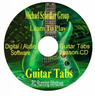 Michael Schenker Group GUITAR TABS Software CD 20 Songs