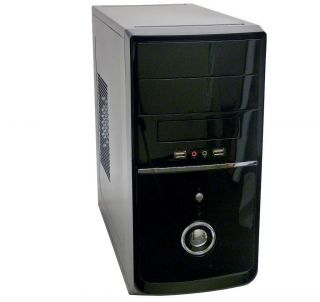 Black Pixxo Micro ATX Tower Computer Case cm 3E22 w 400W Power Supply