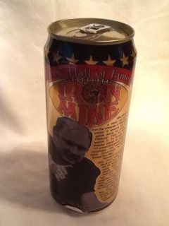  Pittsburgh Steelers empty beer can Mike Webster Iron City IRON MIKE